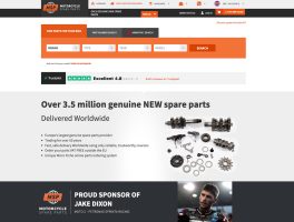 Motorcycle Spare Parts ecommerce website