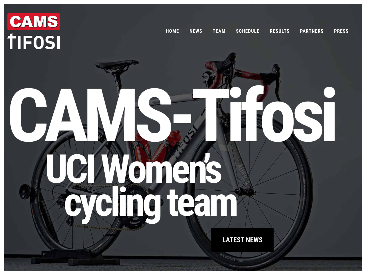 CAMS-Tifosi UCI women's cycling team website